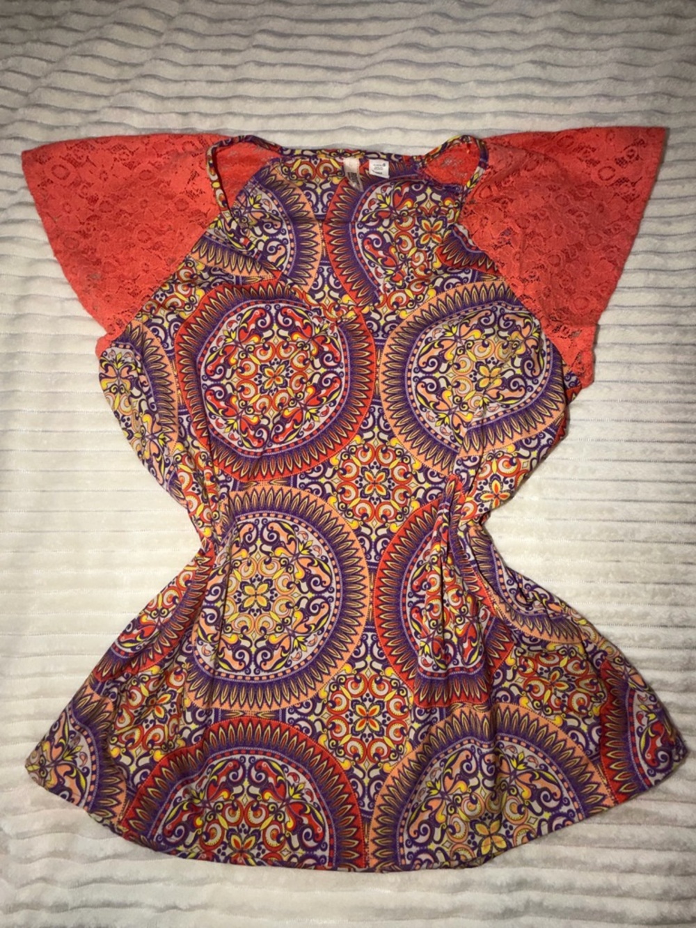 Authentic Y2K Route 66 Medallion Print Top - XL Kmart-era brand